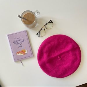 hot pink beret